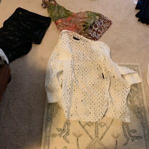 Designer Button Up-Swim Cover